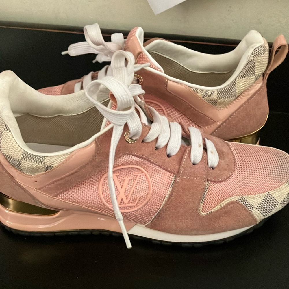 Pink and Gold Women's Sneakers